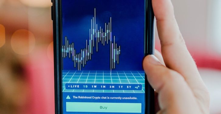 turned-on Android smartphone