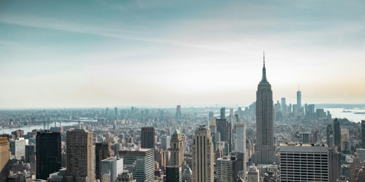 bird's eye view of New York, USA during daytime