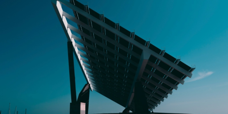 black and silver solar panel