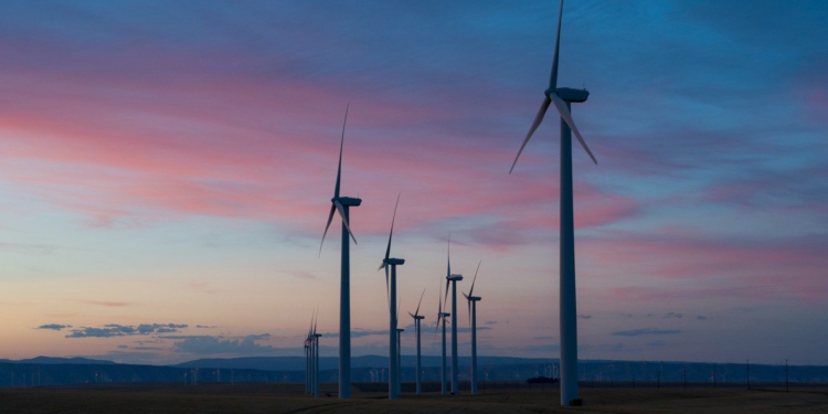 white wind mills