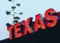 red Texas store signage