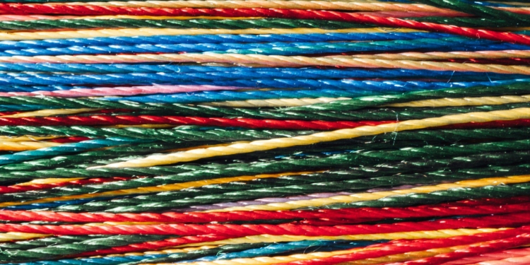 red blue and yellow rope