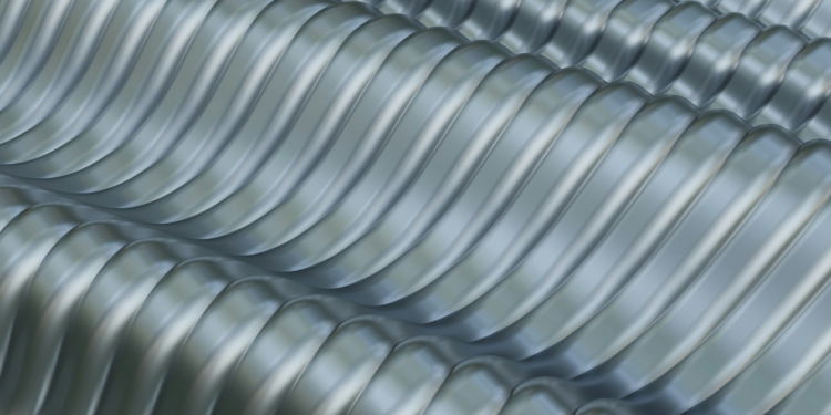 a close up view of a shiny metal surface