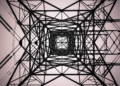 black electrical tower