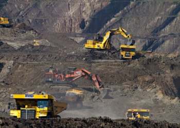 photography of excavators at mining area