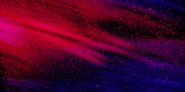 purple and black abstract painting