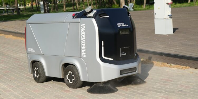 an electric vehicle parked on the side of the road