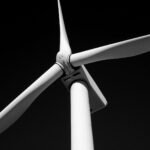 wind blade recycling - wind turbine blades closeup